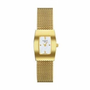 Tissot Bellflower Tonneau Yellow Gold / Silver / Bracelet T73.3.323.31