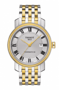 Tissot Bridgeport Powermatic 80 Two Tone / Silver Roman / Bracelet T097.407.22.033.00
