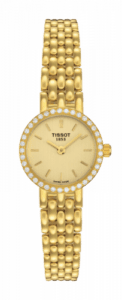 Tissot Caliente Quartz 19.3 Yellow Gold / Diamond / Champagne / Bracelet T74.3.112.21