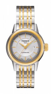 Tissot Carson Automatic 29.5 Stainless Steel / Yellow Gold PVD / Silver / Bracelet T085.207.22.011.00
