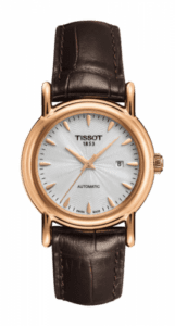 Tissot Carson Automatic 29.7 Rose Gold / Silver / Strap T907.007.76.031.00
