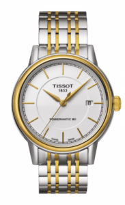 Tissot Carson Powermatic 80 Two Tone / White / Bracelet T085.407.22.011.00
