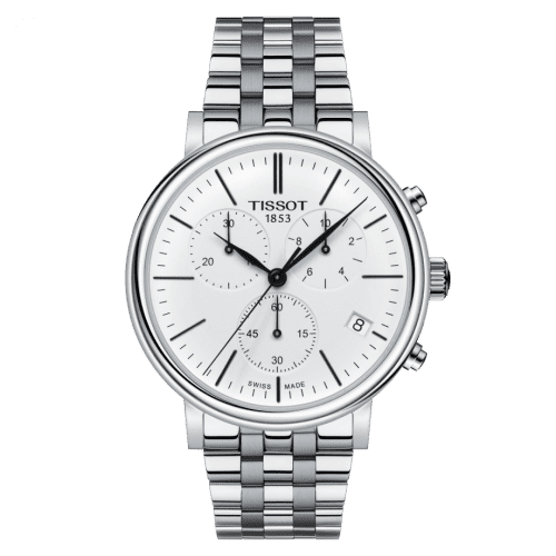 Tissot Carson Premium Chronograph Quartz 41 Stainless Steel / Silver / Bracelet T122.417.11.011.00