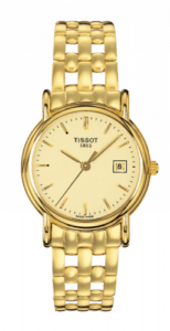 Tissot Carson Quartz 27 Yellow Gold / Champagne / Bracelet T73.3.131.21