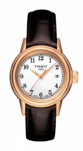 Tissot Carson Quartz 29.7 Rose Gold PVD / White / Strap T085.210.36.012.00