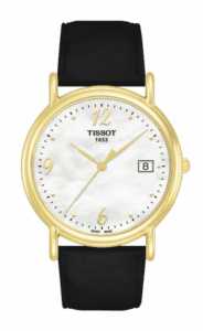 Tissot Carson Quartz 34 Yellow Gold / MOP / Strap T71.3.489.74