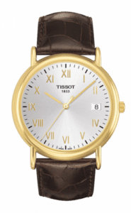 Tissot Carson Quartz 40 Yellow Gold / Silver / Strap T907.410.16.033.00