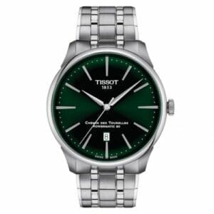 Tissot Chemin Des Tourelles Powermatic 80 42 Stainless Steel / Green / Bracelet T139.407.11.091.00