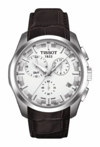 Tissot Couturier Quartz Chronograph GMT Silver / Strap T035.439.16.031.00