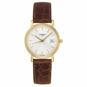 Tissot Desire Quartz 27 Yellow Gold PVD / Silver / Strap T52.5.111.31