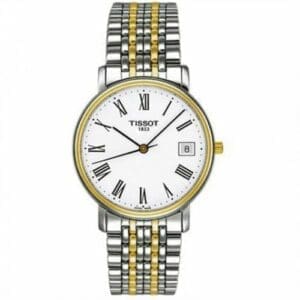Tissot Desire Quartz 34 Stainless Steel / Yellow Gold PVD / White / Bracelet T52.2.481.13