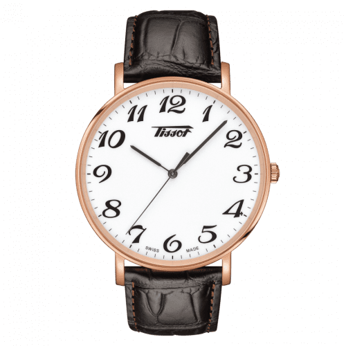 Tissot Everytime Large Rose Gold PVD / White / Strap T109.610.36.012.01