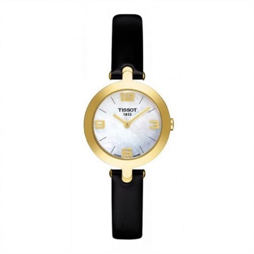 Tissot Flamingo Yellow Gold PVD / MOP / Strap T003.209.36.117.00
