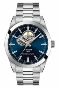 Tissot Gentleman Powermatic Open Heart Stainless Steel / Blue / Bracelet T127.407.11.041.01