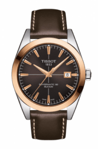 Tissot Gentleman Powermatic Stainless Steel - Red Gold / Brown / Strap T927.407.46.291.00