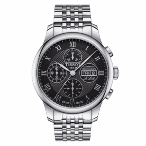 Tissot Le Locle 42.3 Valjoux Chronograph Stainless Steel / Black / Bracelet T006.414.11.053.00