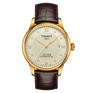 Tissot Le Locle Powermatic 80 39.3 Yellow Gold PVD / Ivory / Strap T006.407.36.266.00