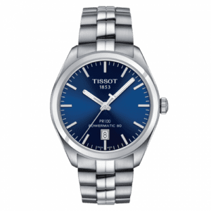 Tissot PR 100 Powermatic 80 39 Stainless Steel / Blue / Bracelet T101.407.11.041.00
