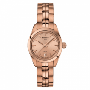 Tissot PR 100 Quartz 25 Rose Gold PVD / Champagne / Bracelet T101.010.33.451.00