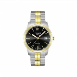 Tissot PR 100 Quartz 38 Stainless Steel / Yellow Gold PVD / Black / Bracelet T049.410.22.057.01