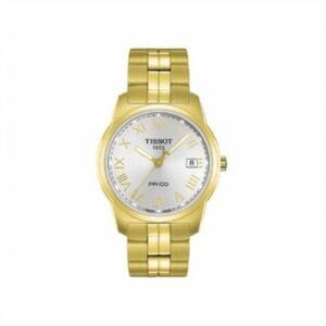 Tissot PR 100 Quartz 38 Yellow Gold PVD / Silver / Bracelet T049.410.33.033.01