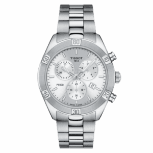Tissot PR 100 Sport Chic Chronograph 38 Stainless Steel / Silver / Bracelet T101.917.11.031.00