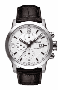 Tissot PRC 200 Automatic Chronograph Silver Leather T055.427.16.017.00