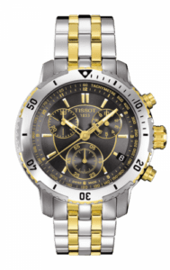 Tissot PRS 200 Quartz Chronograph Two Tone Grey T067.417.22.051.00