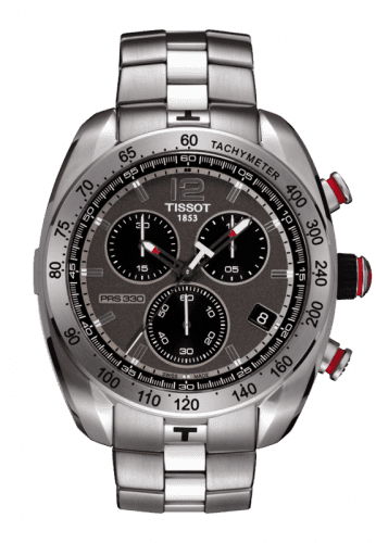Tissot PRS 330 Quartz Chronograph 44 Stainless Steel / Grey / Bracelet T076.417.11.067.00