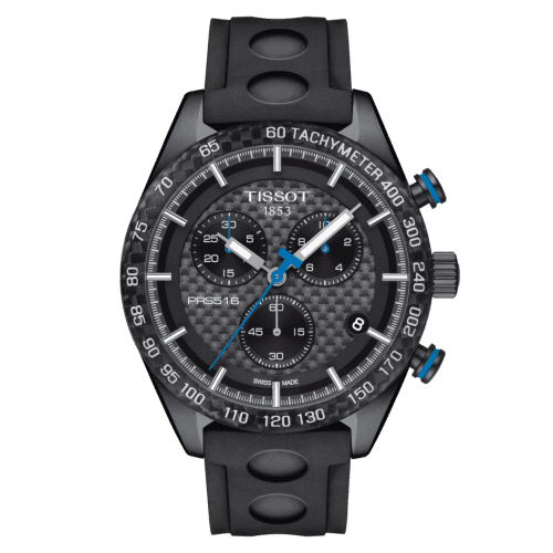 Tissot PRS 516 Chronograph Quartz PVD / Carbon / Strap T100.417.37.201.00