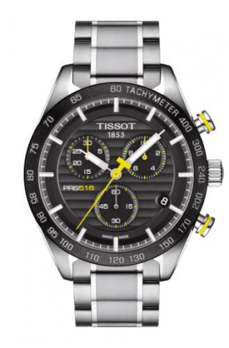 Tissot PRS 516 Chronograph Quartz Stainless Steel / Black / Bracelet T100.417.11.051.00