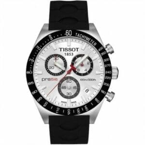 Tissot PRS 516 Quartz Chronograph Silver Rubber T044.417.27.031.00