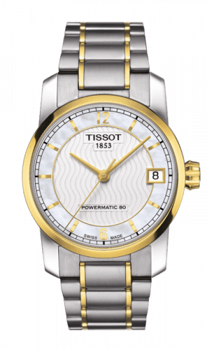 Tissot Powermatic 80 Lady Titanium / PVD Gold / MOP T087.207.55.117.00