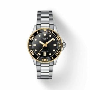 Tissot Seastar 1000 36 Quartz Stainless Steel - Yellow Gold / Black / Bracelet T120.210.21.051.00
