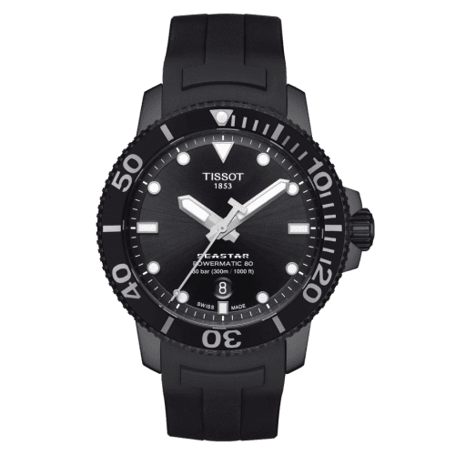 Tissot Seastar 1000 Powermatic 80 43 PVD / Black / Rubber T120.407.37.051.00