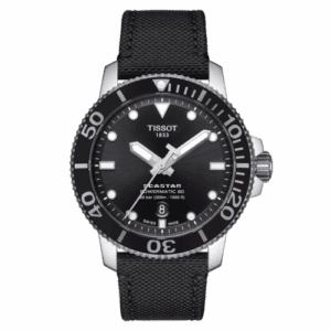 Tissot Seastar 1000 Powermatic 80 43 Stainless Steel / Black / Fabric T120.407.17.051.00