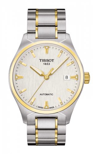 Tissot T-Tempo Automatic Stainless Steel / Yellow Gold PVD / Ivory / Bracelet T060.407.22.031.00