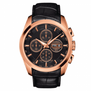 Tissot Tissot Couturier Automatic Chronograph 43 Rose Gold PVD / Black T035.614.36.051.01