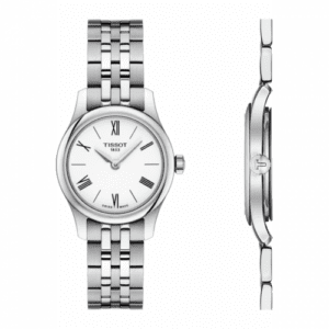 Tissot Tradition 5.5 Lady 25 Stainless Steel / White / Bracelet T063.009.11.018.00