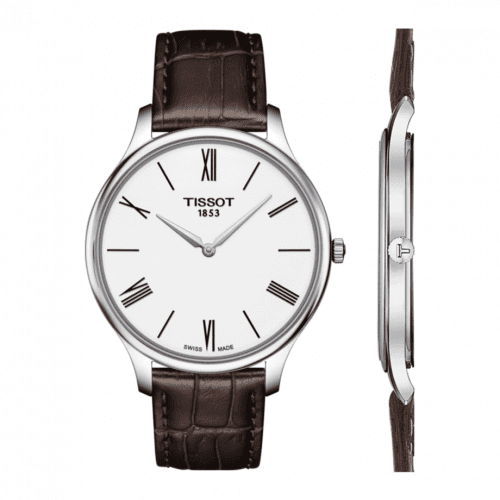 Tissot Tradition 5.5 Stainless Steel / White / Strap T063.409.16.018.00