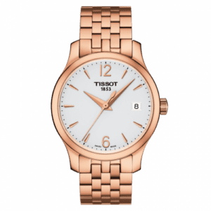 Tissot Tradition Lady PVD Rose Gold / Silver / Bracelet T063.210.33.037.00