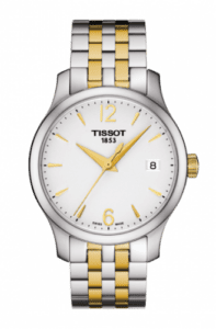 Tissot Tradition Lady Stainless Steel - Yellow Gold / Silver / Bracelet T063.210.22.037.00