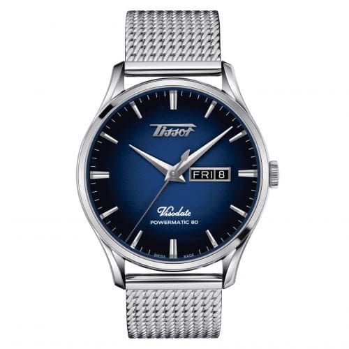 Tissot Visodate Powermatic 80 Stainless Steel / Gradient Blue / Bracelet T118.430.11.041.00
