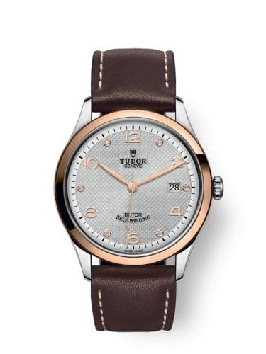 Tudor 1926 39 Stainless Steel / Rose Gold / Silver - Diamond / Strap 91551-0006