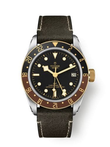Tudor Black Bay GMT S&G / Black / Leather 79833MN-0003