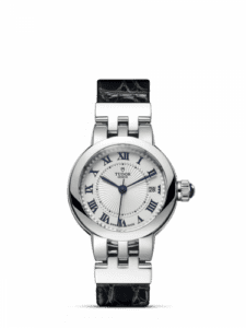 Tudor Clair de Rose 26 Stainless Steel / Silver-Roman/ Alligator 35200-0003