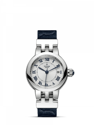 Tudor Clair de Rose 26 Stainless Steel / Silver-Roman/ Fabric 35200-0002