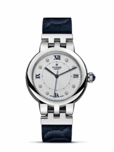 Tudor Clair de Rose 34 Stainless Steel / Silver-Diamond / Fabric 35800-0005