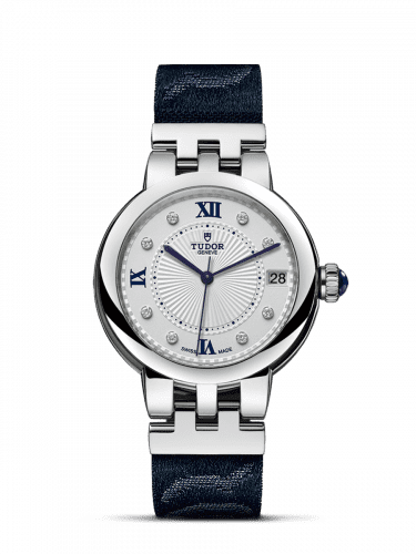 Tudor Clair de Rose 34 Stainless Steel / Silver-Diamond / Fabric 35800-0005