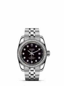 Tudor Classic 28 Stainless Steel / Diamond / Black-Diamond / Bracelet 22020-0007